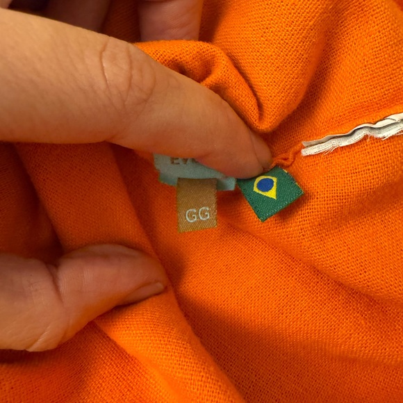 Farm Rio Brazil Colorful Abstract Print Linen Two-Piece Set - Picture 6 of 9